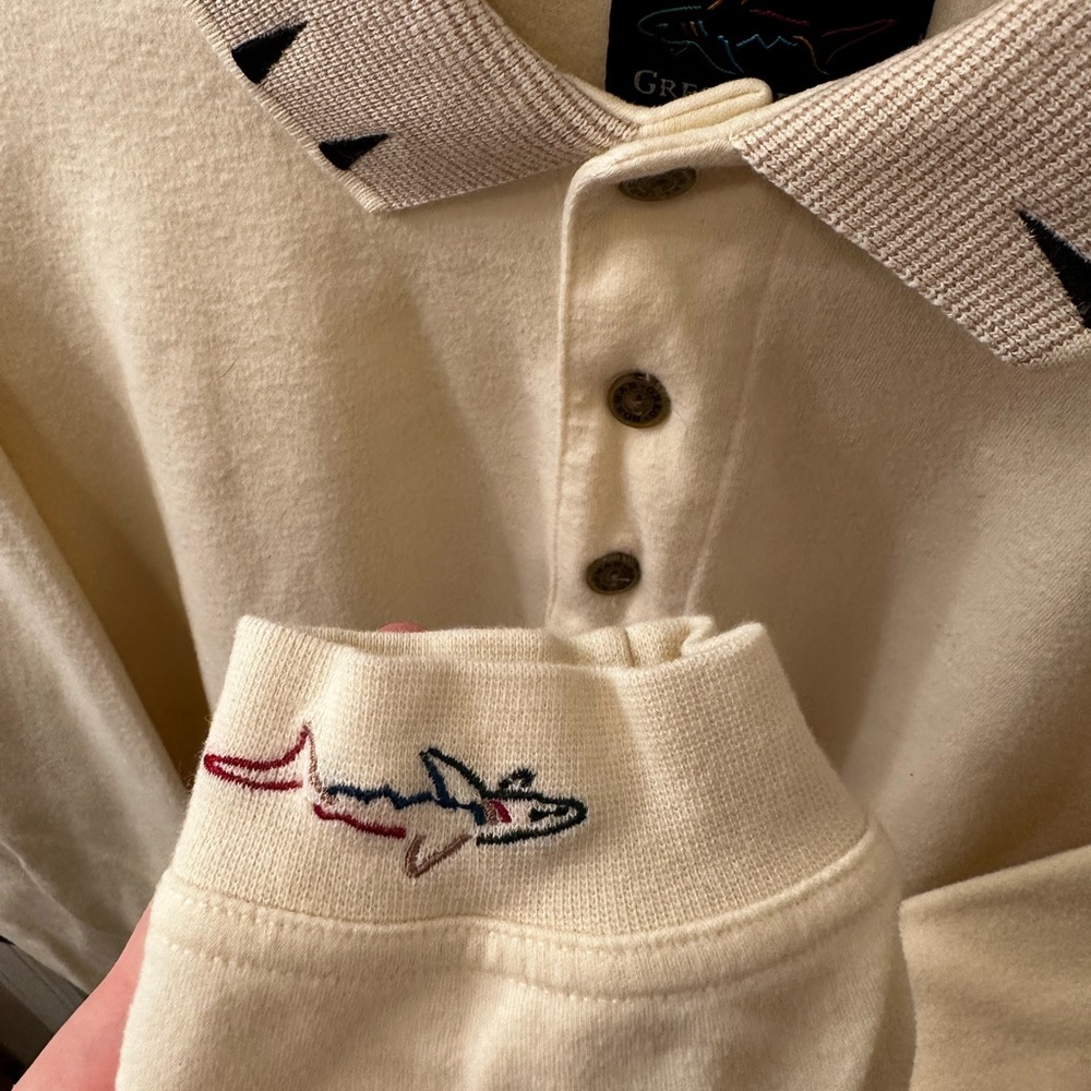Vintage Greg Norman collared long sleeve polo - Picture 3 of 6
